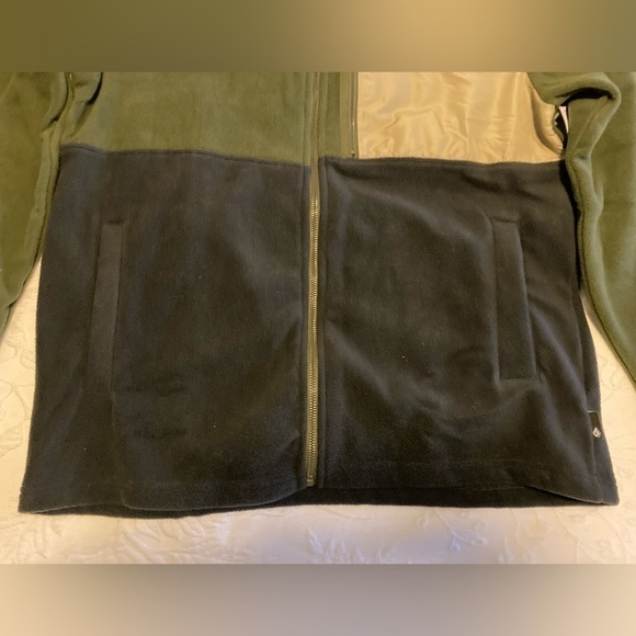 VOLCOM OAKHURST ZIP FLEECE MEN’S JACKET, MILITARY -  Size S - Picture 6 of 13